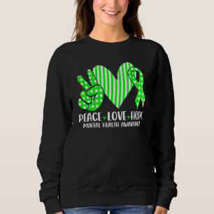 Sweatshirt Ruban Vert de Sensibilisation à la Santé Mentale E