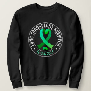 Sweatshirt Ruban vert personnalisé pour survivant d'une trans