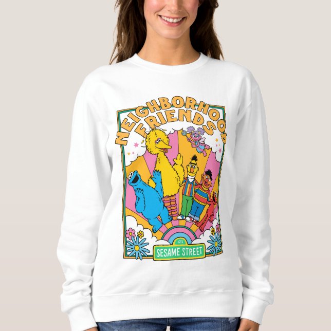 Sweatshirt Rue Sésame | Amis de voisinage (Devant)