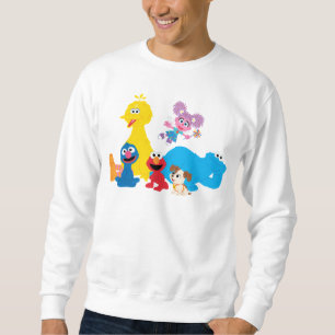 Sweatshirt Rue Sésame Coloré Sesame Street Pals