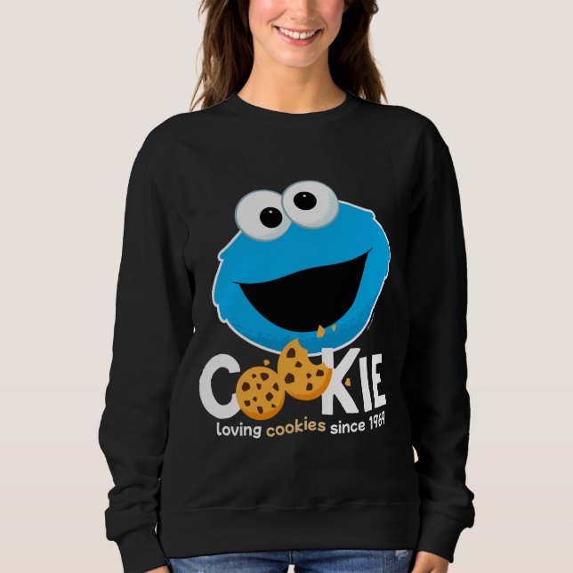 Sweatshirt Rue Sésame | Cookie Monster Lookies (Devant)