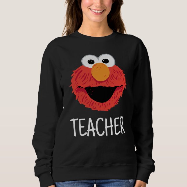 Sweatshirt Rue Sésame | Elmo Face Teacher (Devant)