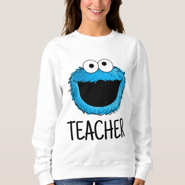 Sweatshirt Rue Sésame | Enseignant de Cookie Monster (Devant)