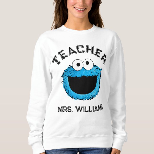 Sweatshirt Rue Sésame | Enseignant de Cookie Monster (Devant)