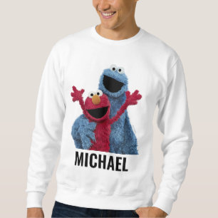 Sweatshirt Rue Sésame   Monstre Elmo & Cookie