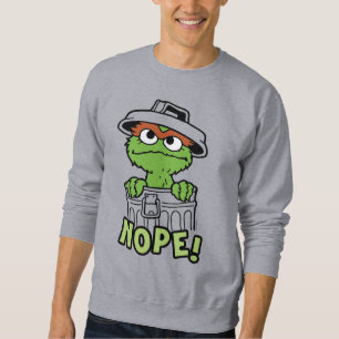 Sweatshirt Rue Sésame   Oscar le Grouch Nope!