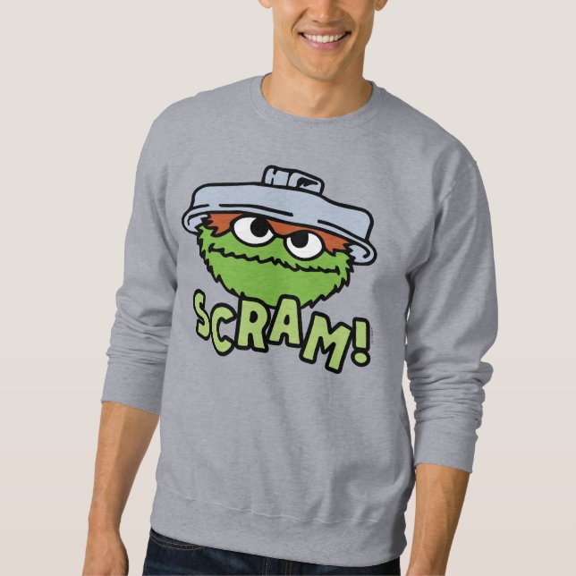 Sweatshirt Rue Sésame | Oscar the Grouch Scram! (Devant)