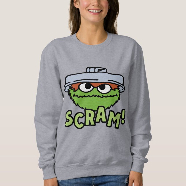 Sweatshirt Rue Sésame | Oscar the Grouch Scram! (Devant)
