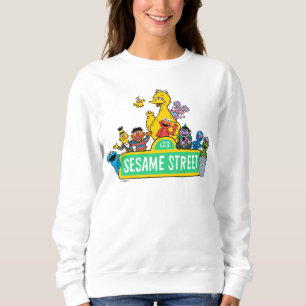 Sweatshirt Rue Sésame   Tout autour de l'enseigne de la rue S