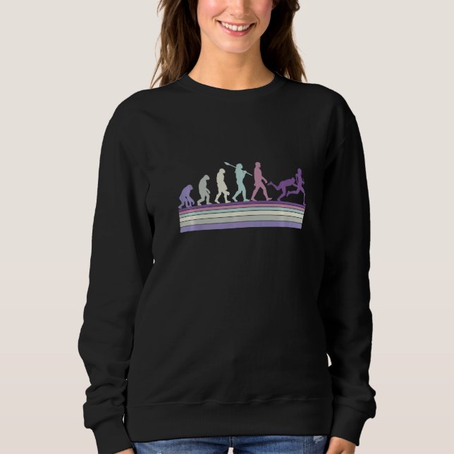 Sweatshirt Rugby Ball Sport Player Retro Evolution Rugby Team (Devant)