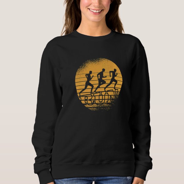 Sweatshirt Run jogging Sunset Runner athletes marathon runnin (Devant)