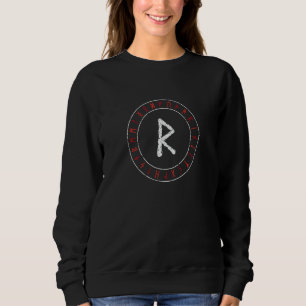 Sweatshirt Rune Viking Raidho Cercle Runique Mythologie Nordi