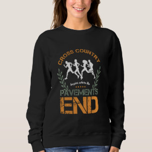 Sweatshirt Runner Sports Cross Country commence après le Pave