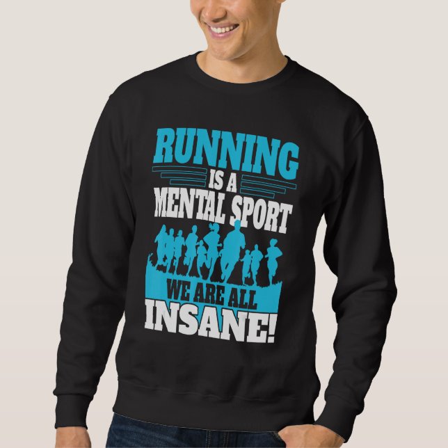 Sweatshirt Running men Marathoner Runner Coach XC Running (Devant)