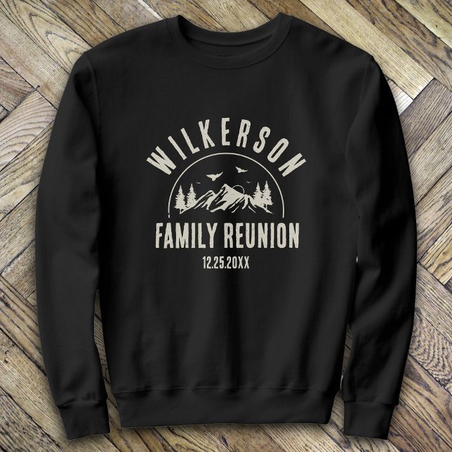 Sweatshirt Russe Famille Réunion Cabine Woods Retro (Créateur téléchargé)
