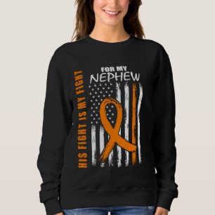 Sweatshirt Sa lutte est ma lutte Neveu Sclérose en plaques Fl