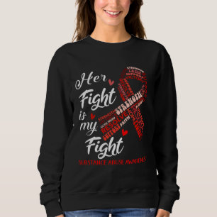 Sweatshirt Sa lutte est ma lutte Sensibilisation à l'abus de