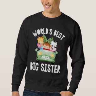 Sweatshirt Safari Animaux Giraffe Singe Big Soeur Baby Anno