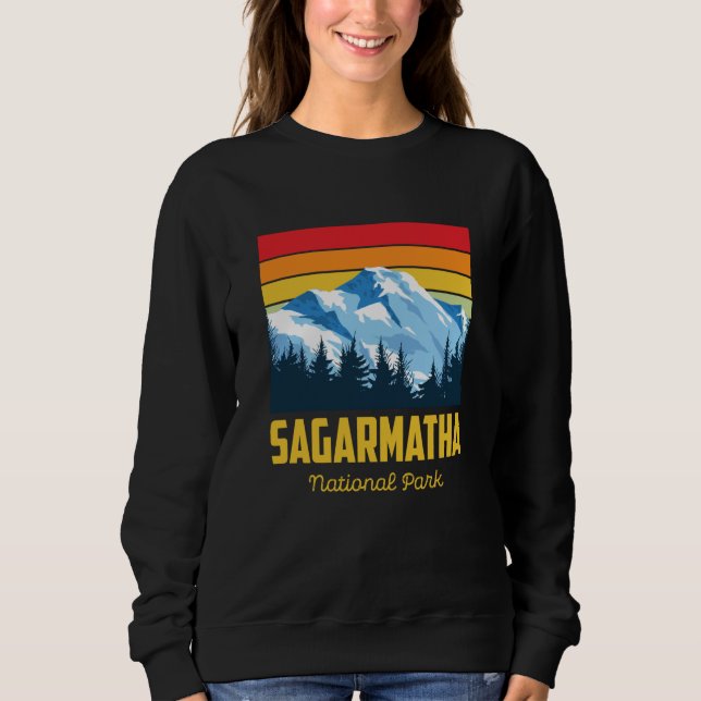 Sweatshirt Sagarmatha National Park Souvenir Everest Tibet Ne (Devant)
