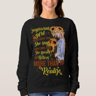 Sweatshirt Sagittarius Fille Tournesol Anniversaire En Connaî