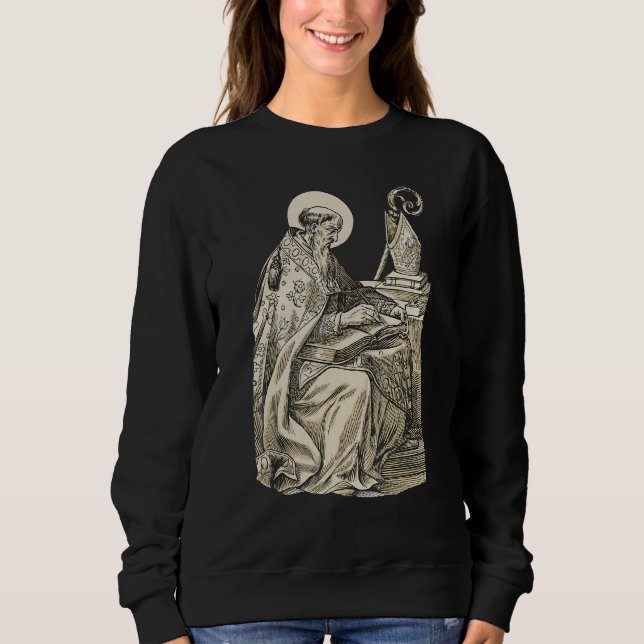 Sweatshirt Saint Augustin de Philosophe catholique (Devant)