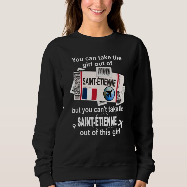 Sweatshirt Saint Étienne Boarding Pass Saint Étienne Girl (Devant)