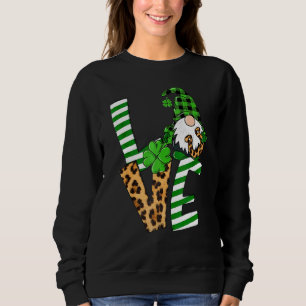 Sweatshirt Saint Patrick's Day Love Shamrocks Gnomies Lucky