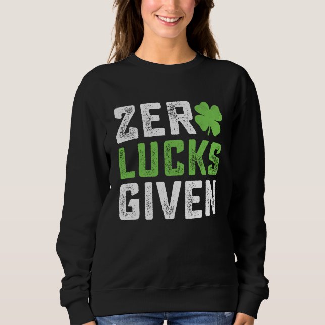 Sweatshirt Saint Patrick's Day Shamrock Irish (Devant)