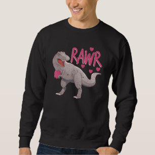 Sweatshirt Saint-Valentin Dinosaure RAWR rex Tyrannosaurus