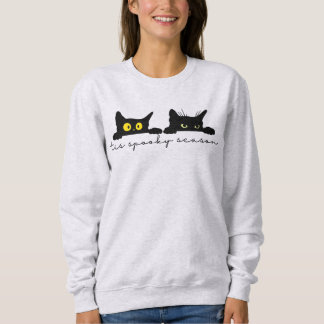Sweatshirt Saison Chats éffrayants, Chats Halloween mignons