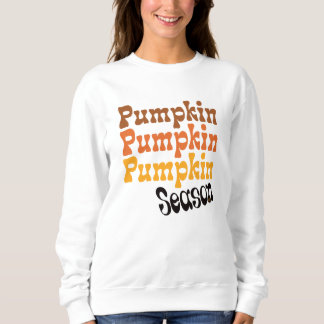 Sweatshirt Saison citrouille, Retro, Col-Col, Tee, T-shirt Au