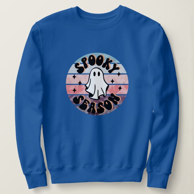 Sweatshirt Saison Fantôme éffrayant Halloween Vibes Girami (Design devant)