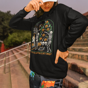 Sweatshirt Saison Halloween Skeleton Être Déplaisante