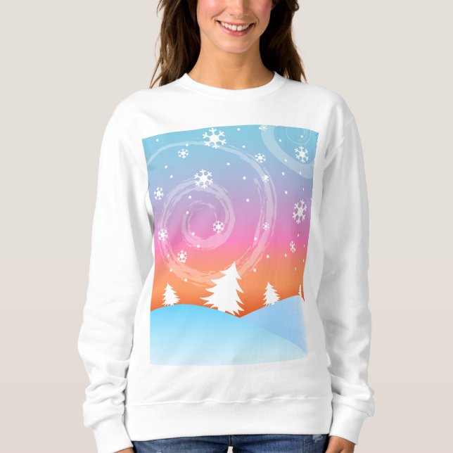 Sweatshirt Saisons neigeuses (Devant)