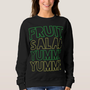 Sweatshirt SALADE FRUITS YUMMY YUMMY Neon Vert Jaune
