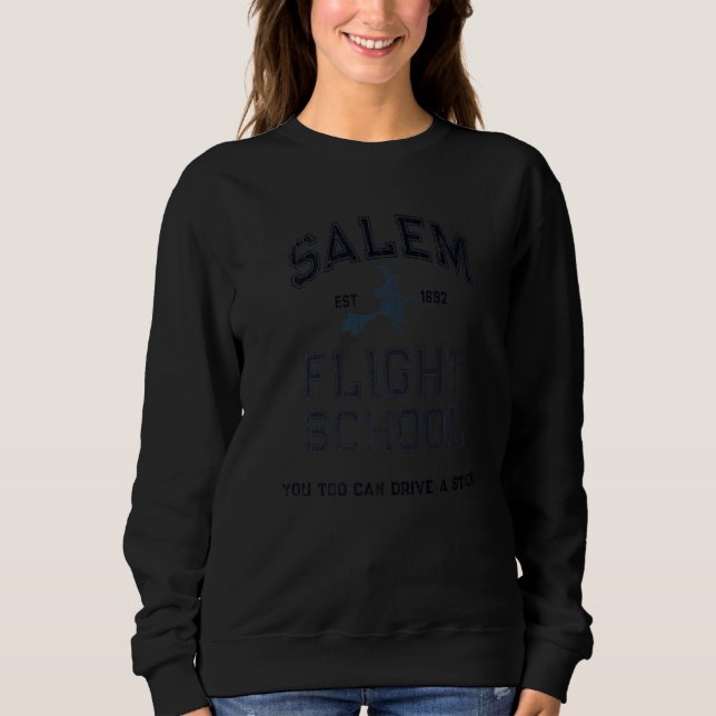 Sweatshirt SALEM FLIGHT SCHOOL Flying Witches Pilot School Wi (Devant)