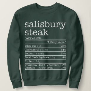 Sweatshirt Salisbury Steak Nutrition Fiches Thanksgiving Chri