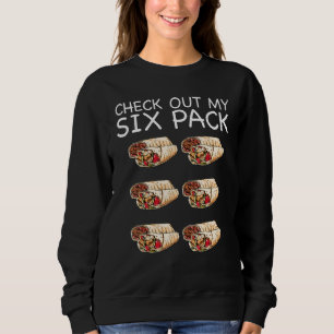 Sweatshirt Salle de sport Découvrez mon burrito six pack