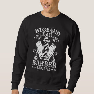 Sweatshirt Salon de coiffure pour hommes Mari Papa Légende Ba