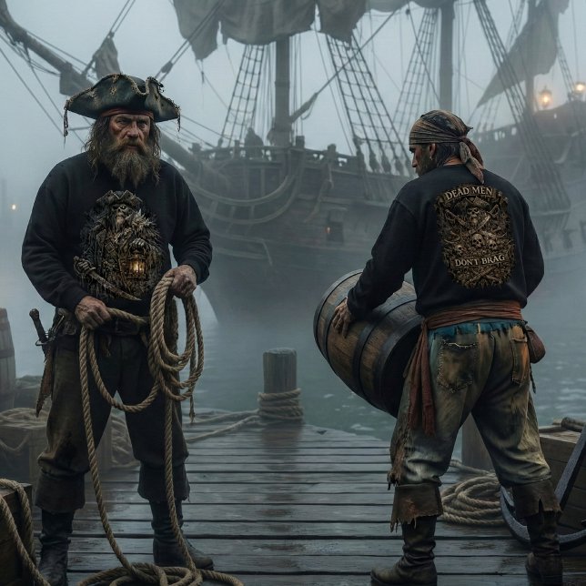 Sweatshirt Salt-Cursed Captain – Dead Men Don’t Brag (Créateur téléchargé)