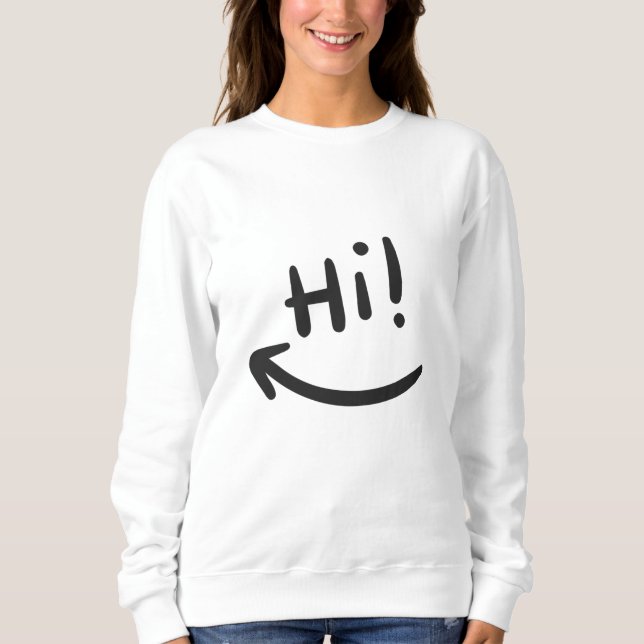 Sweatshirt Salut souriant (Devant)