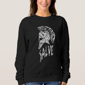 Sweatshirt Salve Römer Casque Est Accueilli Latin Antique Rom