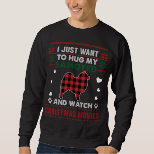Sweatshirt Samoyed Dog Propriétaires Films de Noël Pyjama Xma