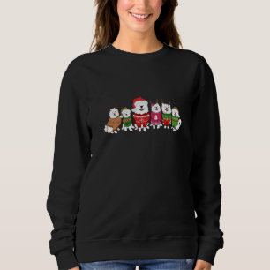 Sweatshirt Samoyèdes en pulls de Noël