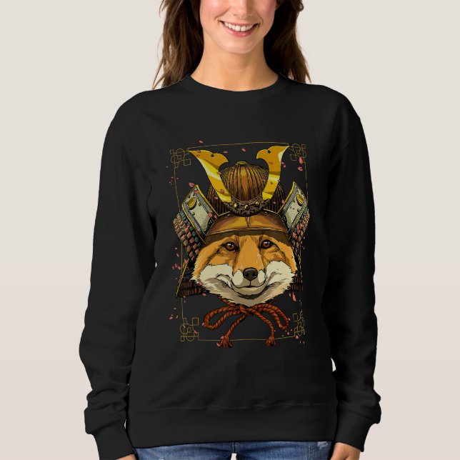 Sweatshirt Samurai Fox Hunting Japanese Warrior Bushido Japan (Devant)