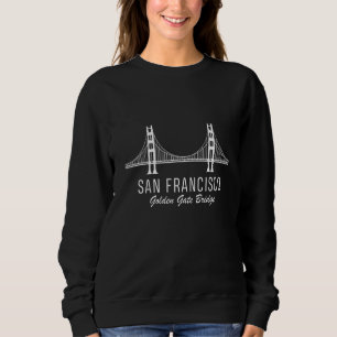 Sweatshirt San Francisco Tourisme À Golden Gate Bridge À Cal