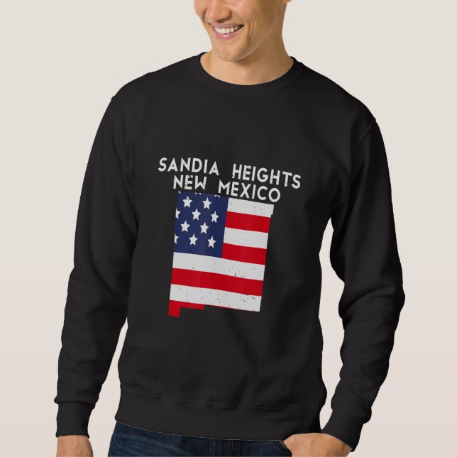 Sweatshirt Sandia Heights USA State America Travel New Mexica (Devant)