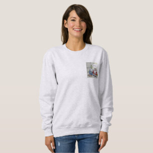 Sweatshirt Santa en prison femme sweat-shirt à poche gris cen