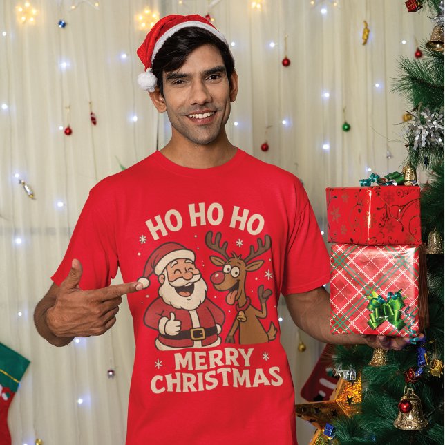 Sweatshirt Santa Rentier Weihnachtswitz (Créateur téléchargé)