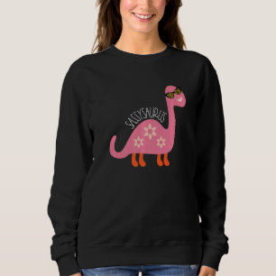 Sweatshirt Sassy Dinosaur Ado Stuff Leopard rose Sungla